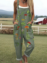 Nature-Inspired Embroidery Dungarees