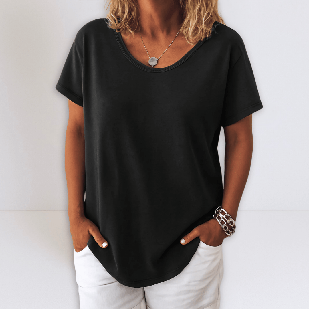 Joanne | Oversized V-neck Blouse