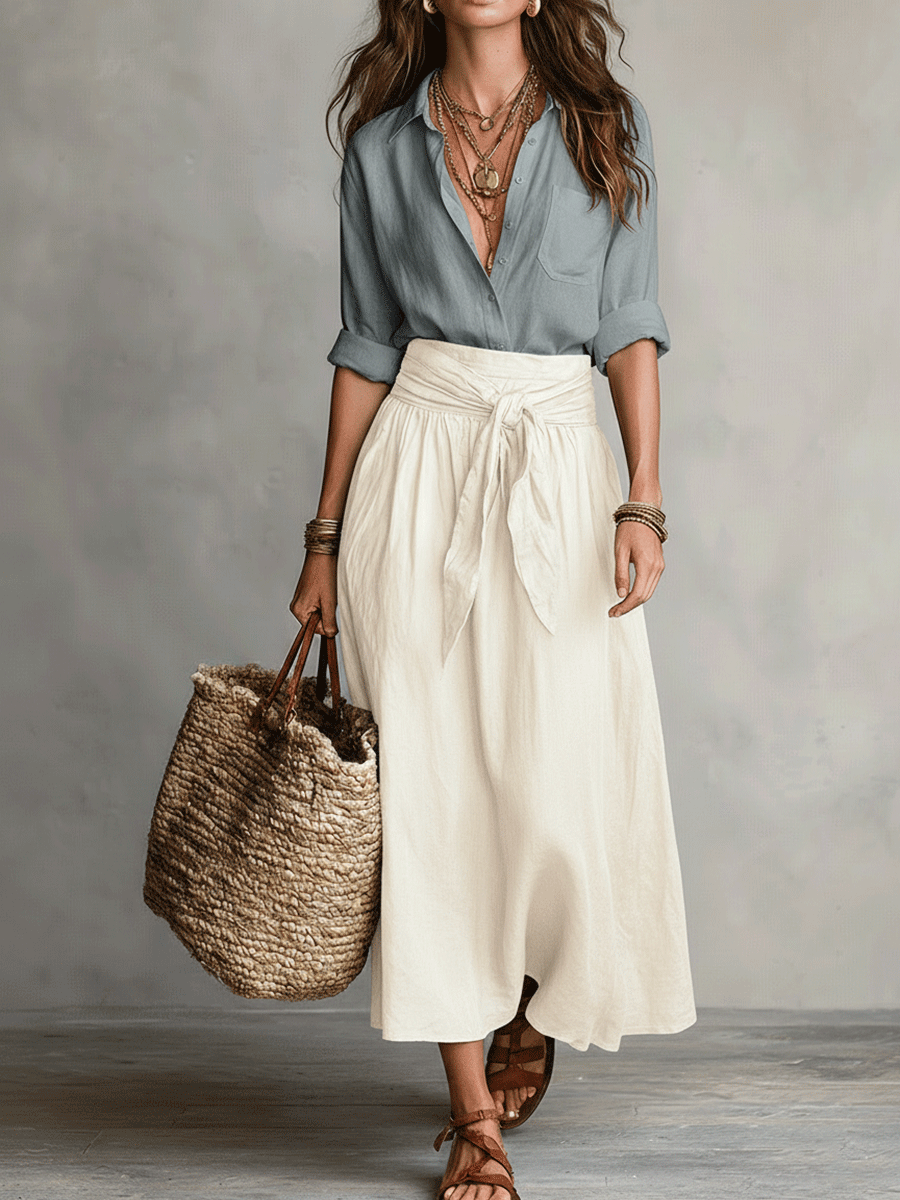 DAISY | Effortless Elegance Boho Skirt Set