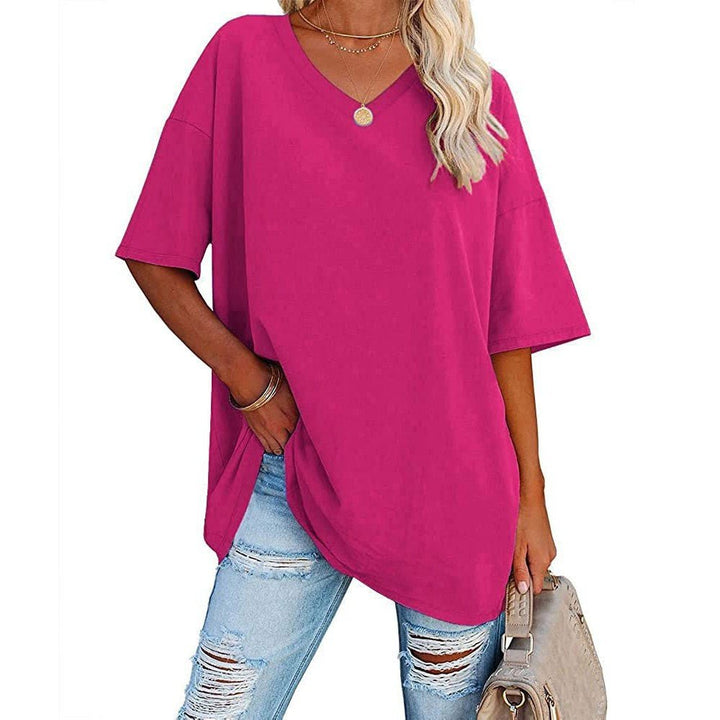 Karen | Casual Loose V-neck T-shirt