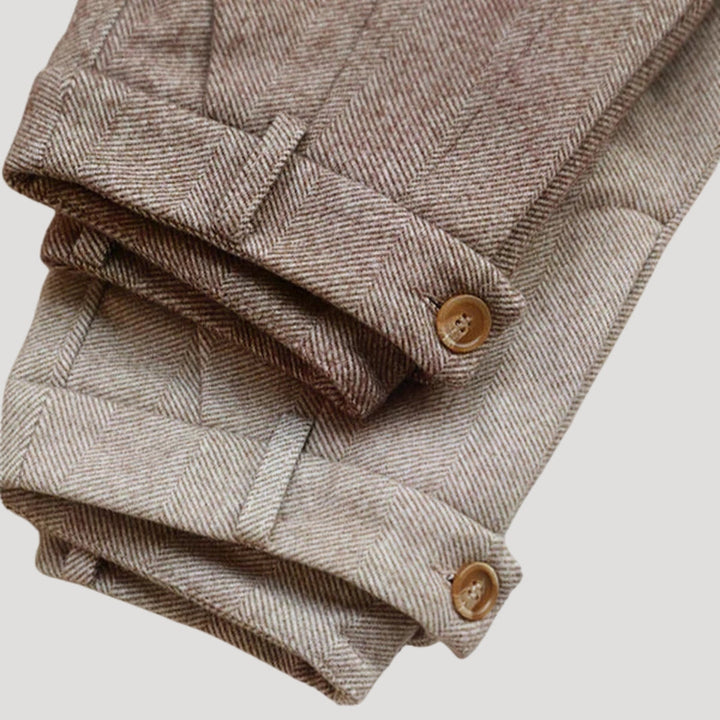 Lex | Heritage herringbone trousers