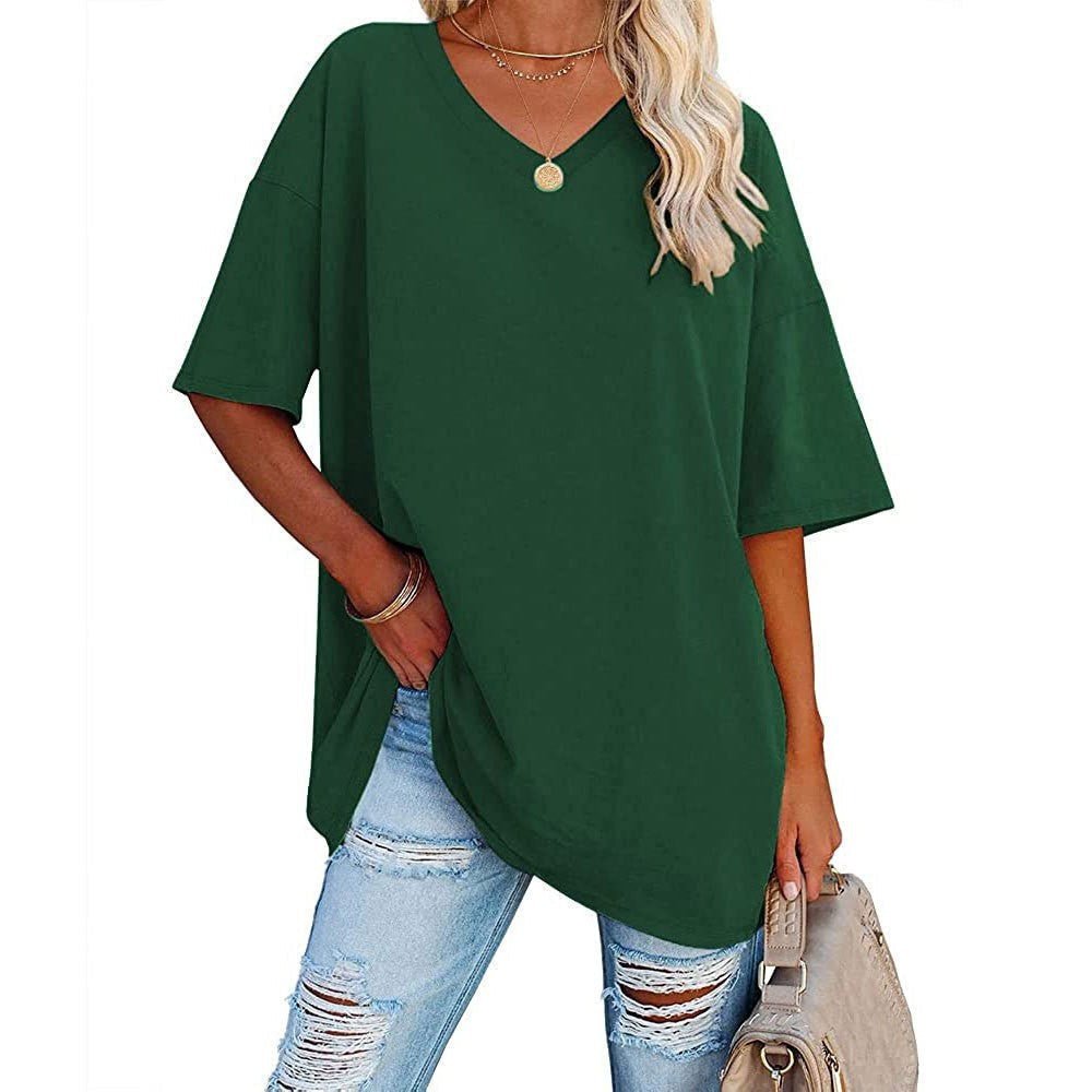 Karen | Casual Loose V-neck T-shirt