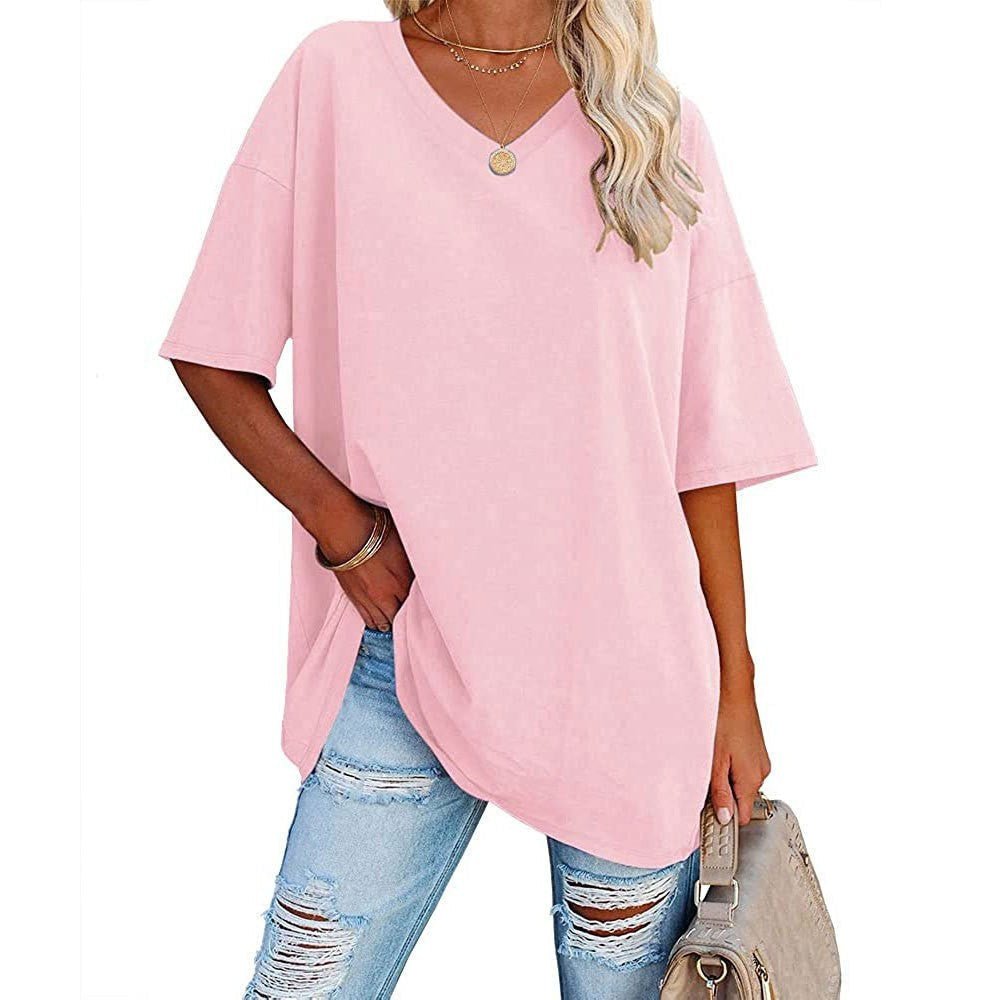 Karen | Casual Loose V-neck T-shirt