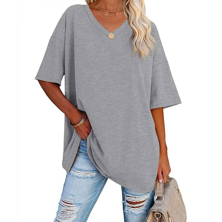 Karen | Casual Loose V-neck T-shirt