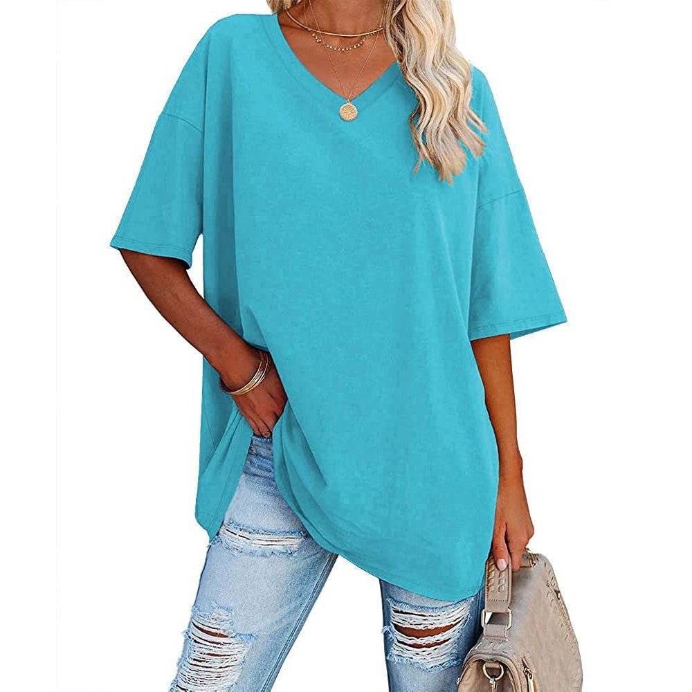 Karen | Casual Loose V-neck T-shirt