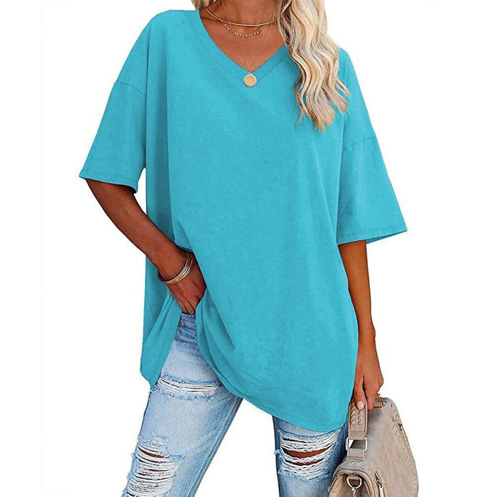 Karen | Casual Loose V-neck T-shirt