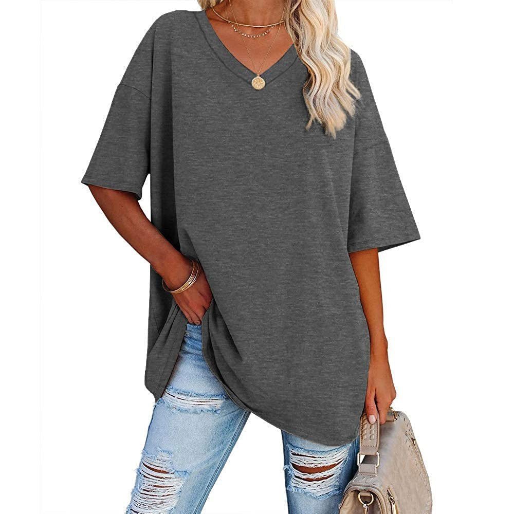 Karen | Casual Loose V-neck T-shirt