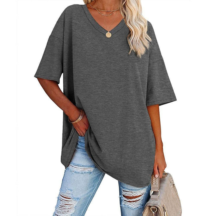 Karen | Casual Loose V-neck T-shirt