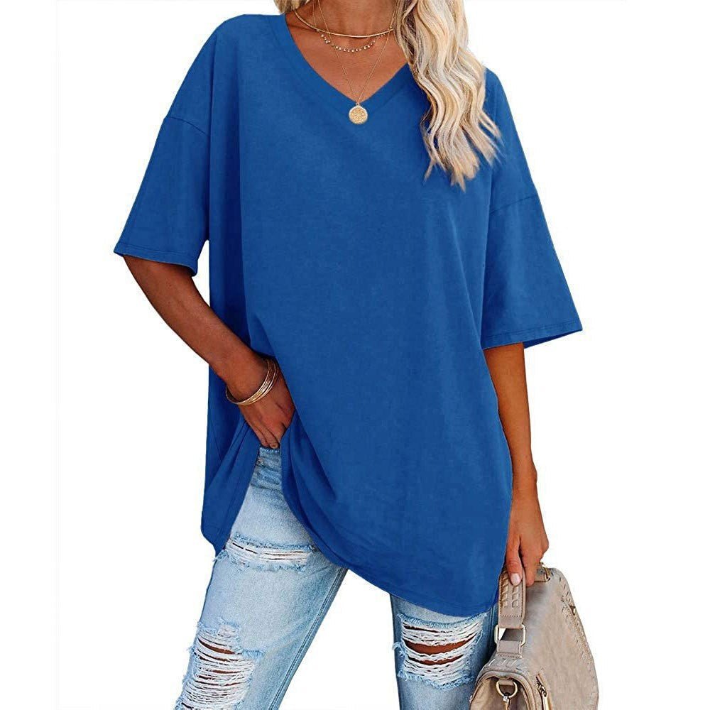 Karen | Casual Loose V-neck T-shirt