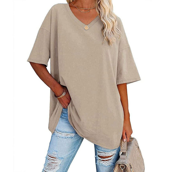 Karen | Casual Loose V-neck T-shirt