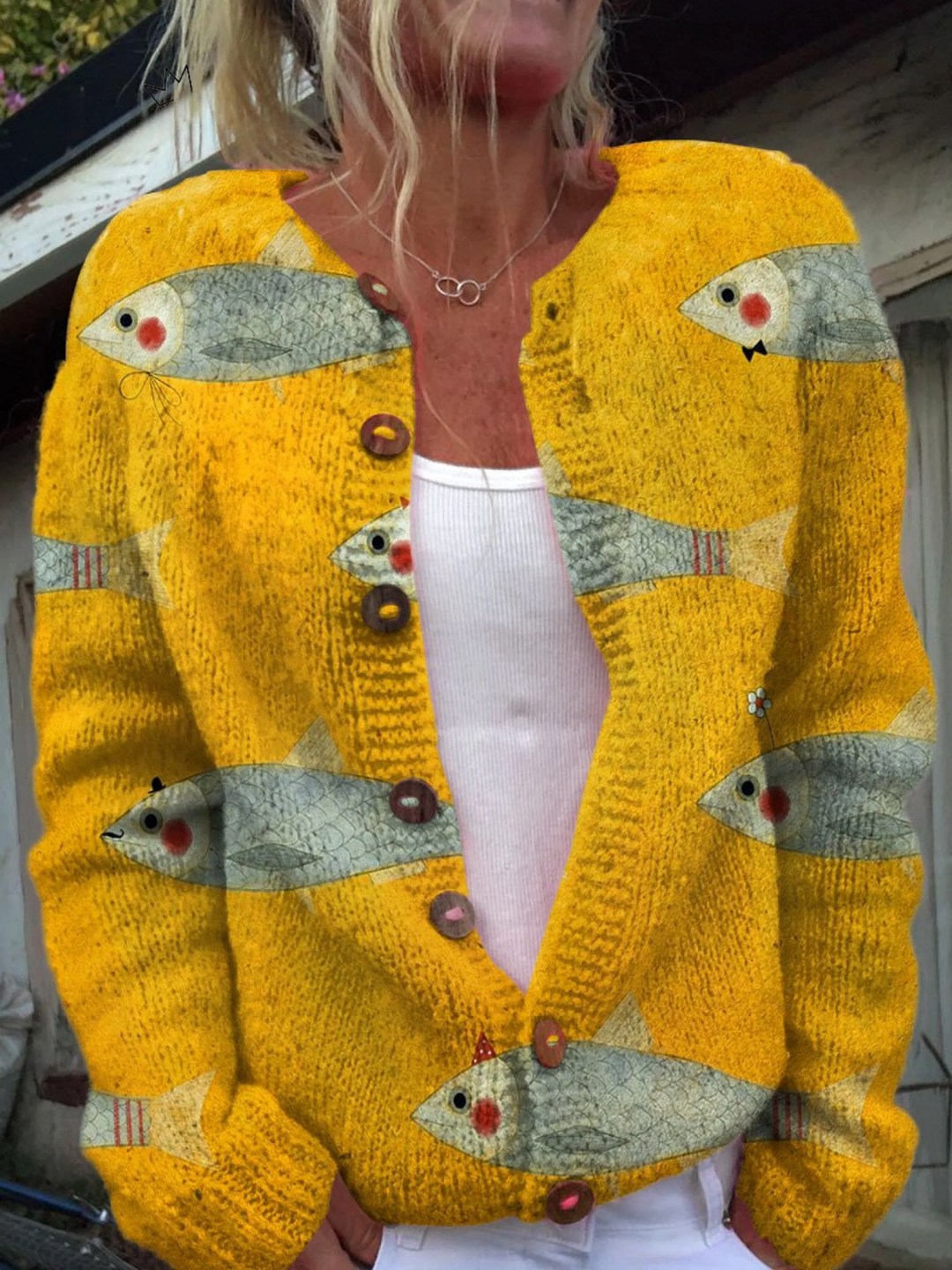 Vintage Knit Cardigan for Women