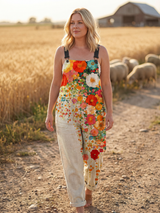 Beatrice | Floral Print Relaxed Wide-Leg Jumpsuit
