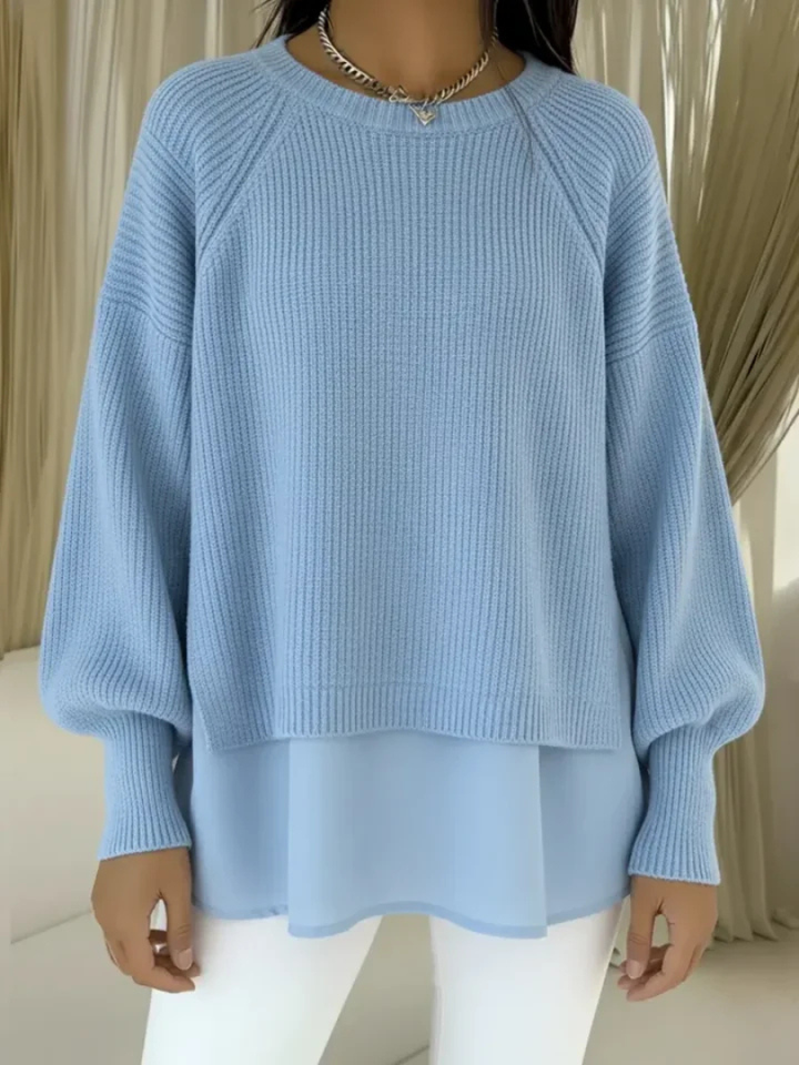 Layered-Look Jumper for Women