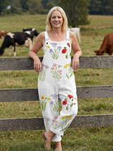 Velina | Floral Garden Strap Jumpsuit