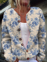 Vintage Knit Cardigan for Women
