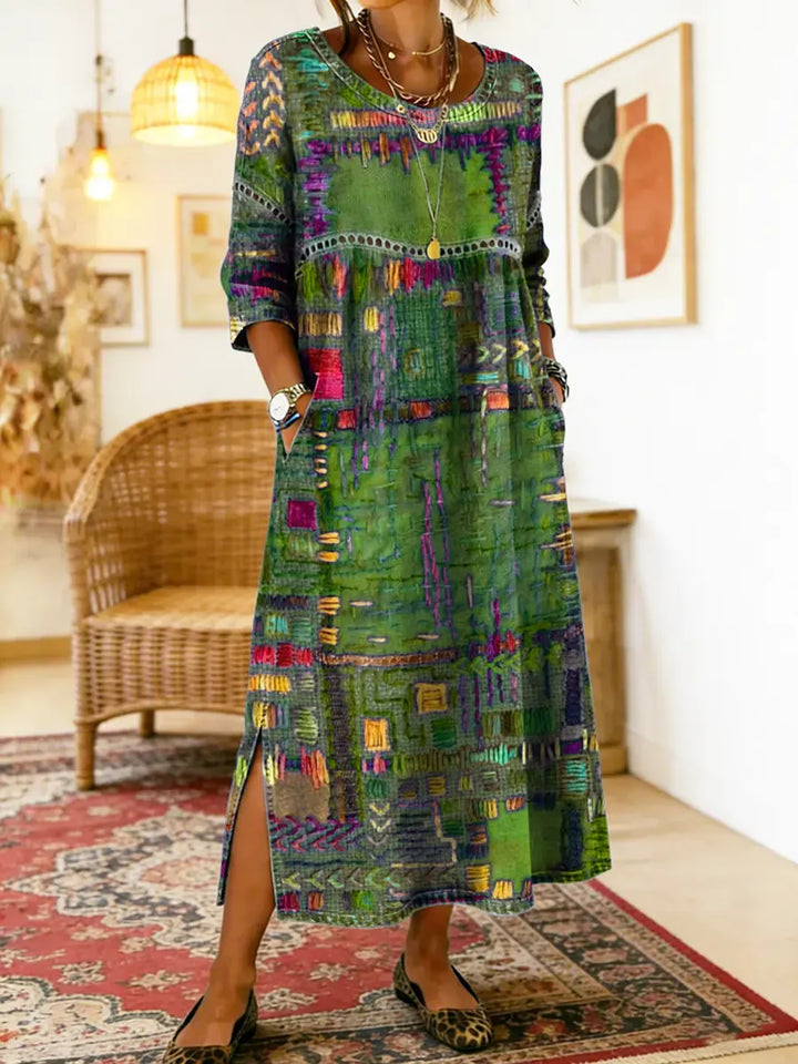 Manuela | Denim Patchwork Dress