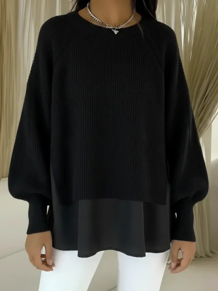 Layered-Look Jumper for Women