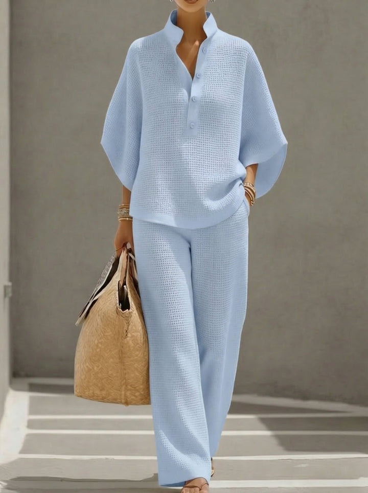 ELENA | Women’s Waffle Two-Piece Set