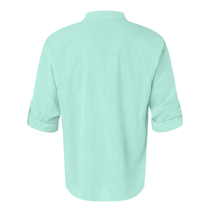 Men's Casual Summer Shirt | Henley, Long Sleeve