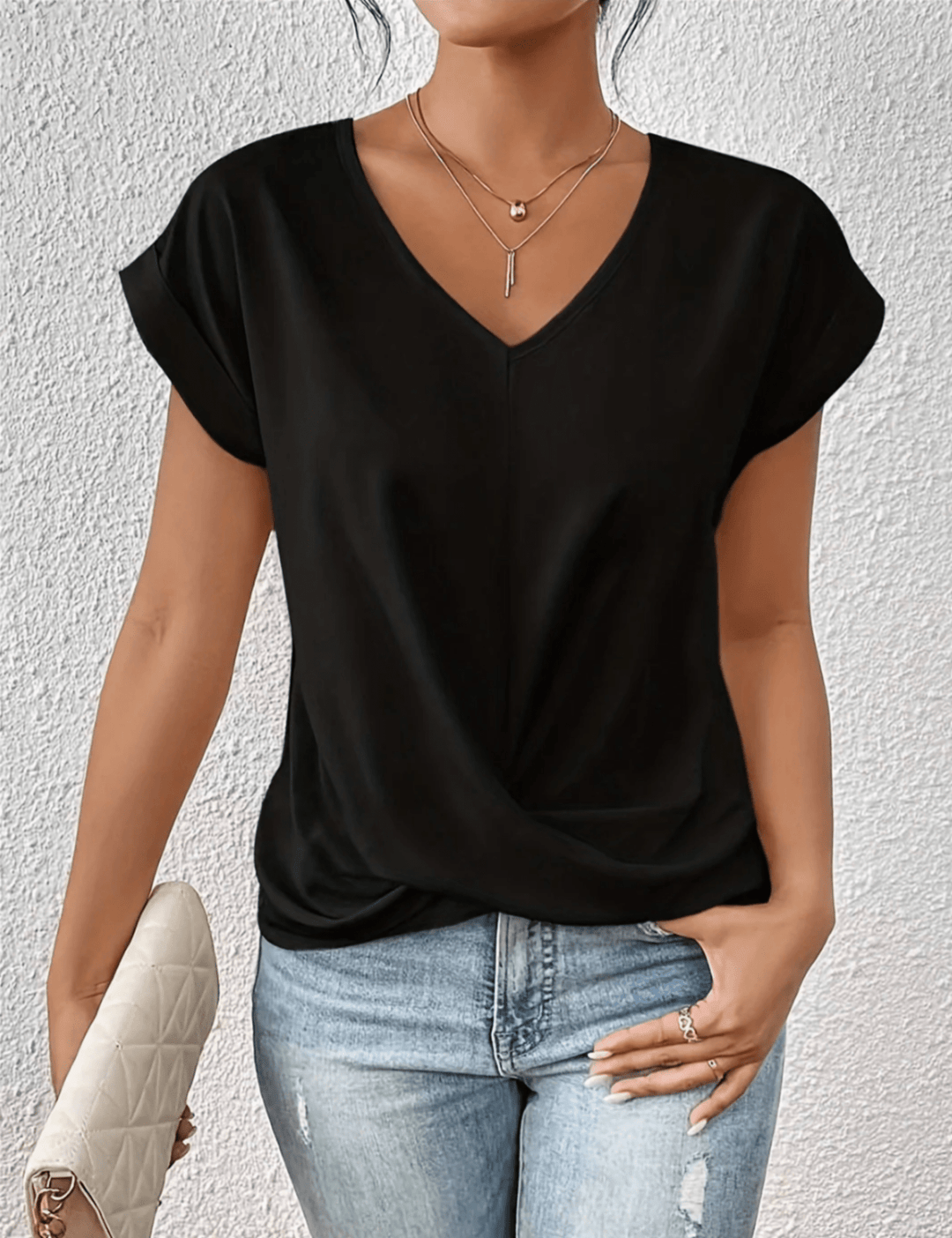 Niamh | Casual V-Neck Top