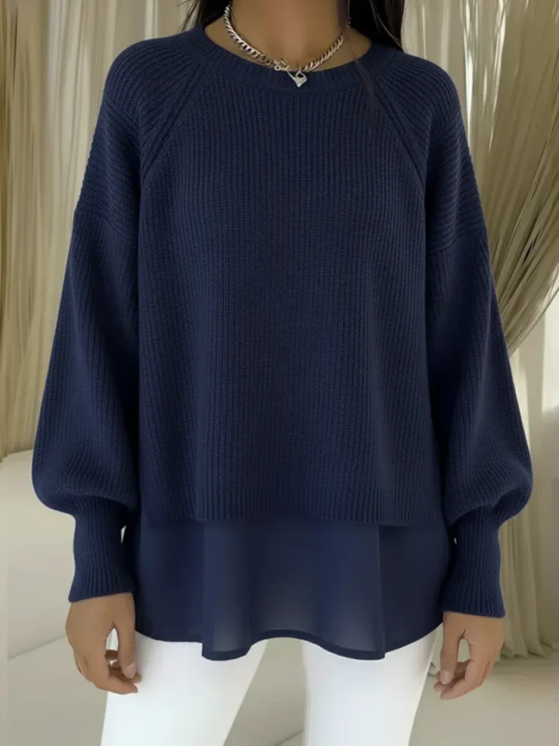 Layered-Look Jumper for Women