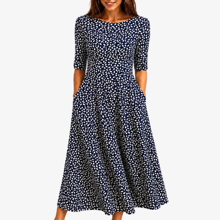 Midnight Bloom Pocket Maxi Dress