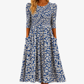 Blue Daisy Garden Pocket Maxi Dress