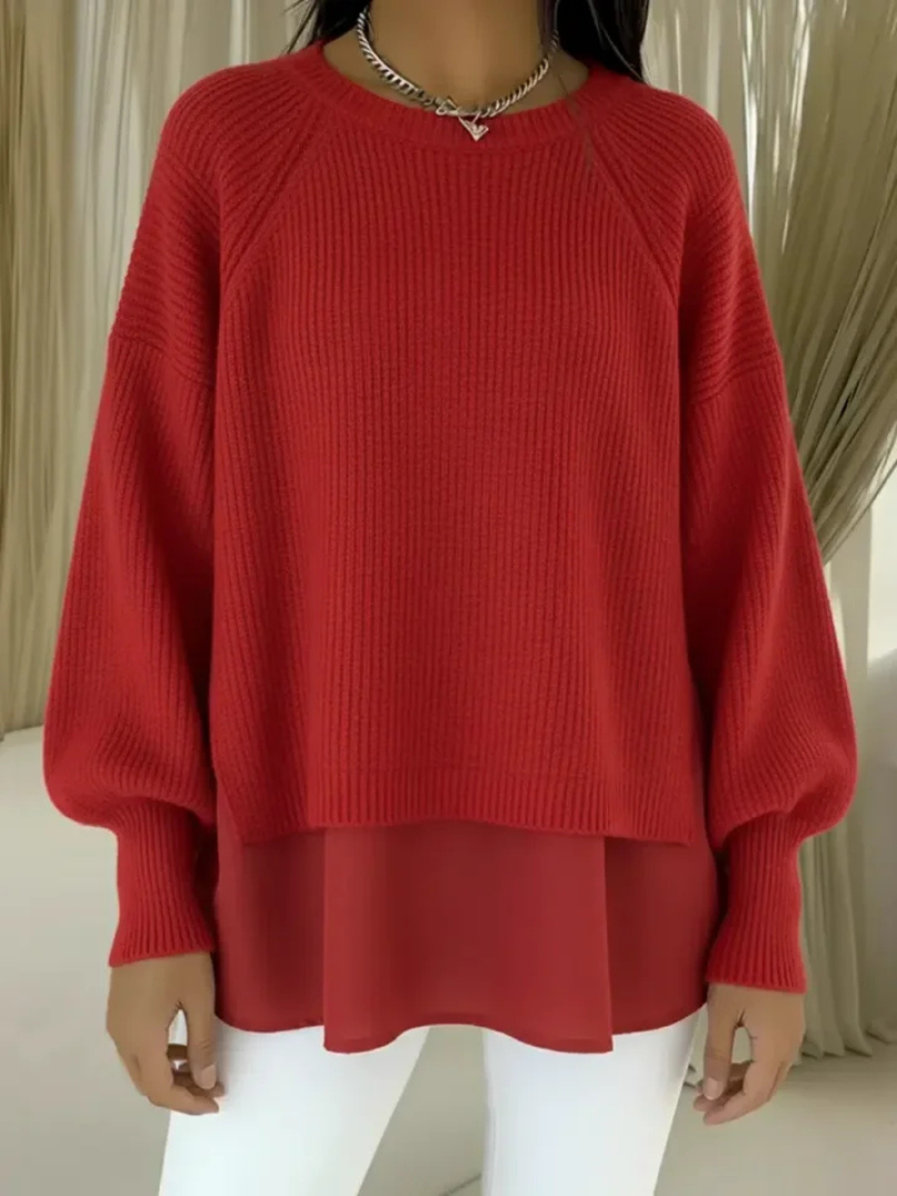 Layered-Look Jumper for Women