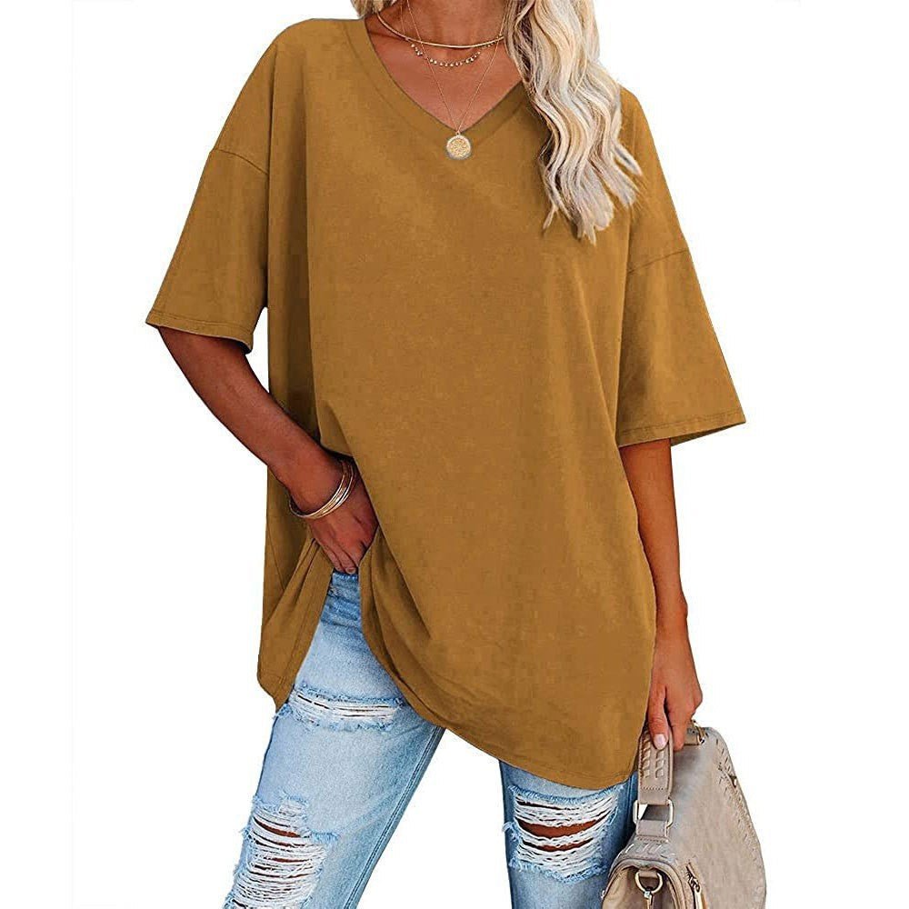 Karen | Casual Loose V-neck T-shirt