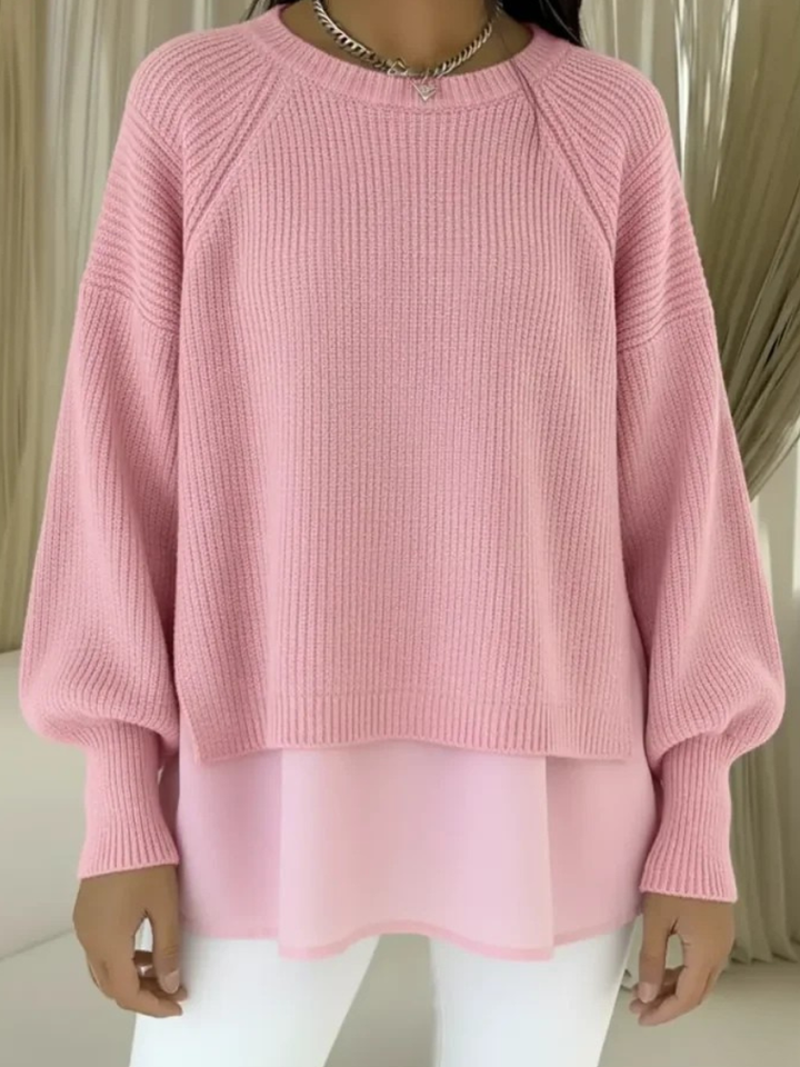 Layered-Look Jumper for Women
