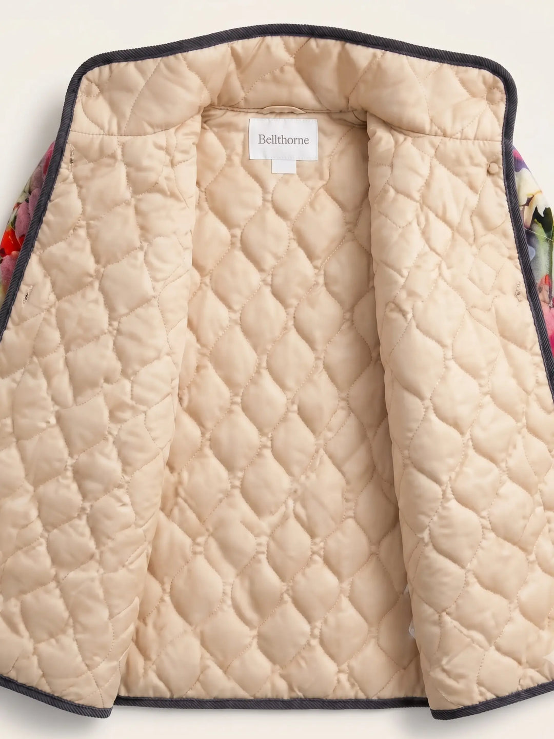 Kaia | Charming Vintage Floral Print Quilted Jacket