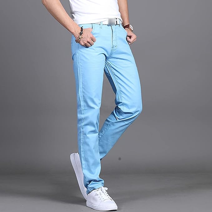 Men's Casual Chino Pants | Slim Fit, Black Stretch