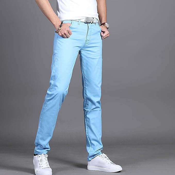 Men's Casual Chino Pants | Slim Fit, Black Stretch