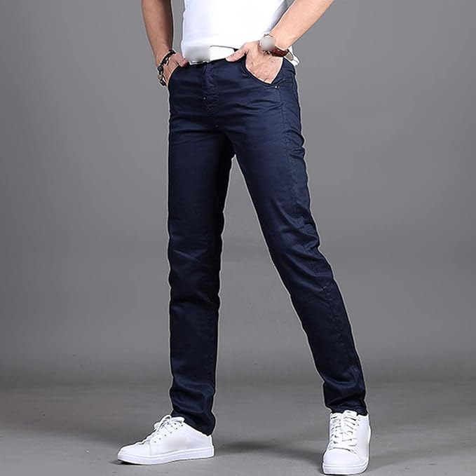 Men's Casual Chino Pants | Slim Fit, Black Stretch