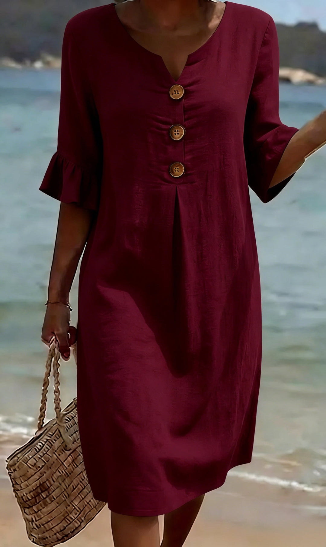 SIENNA | Women’s Everyday Solid Print Dress