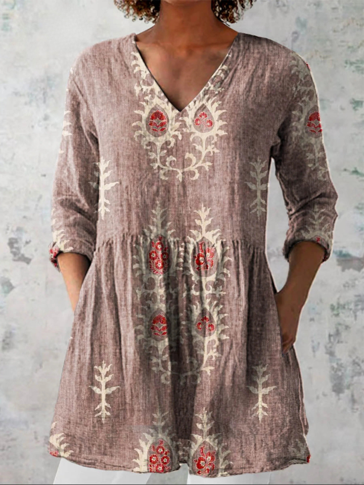 Blair | Long Blouse with Striking Pattern