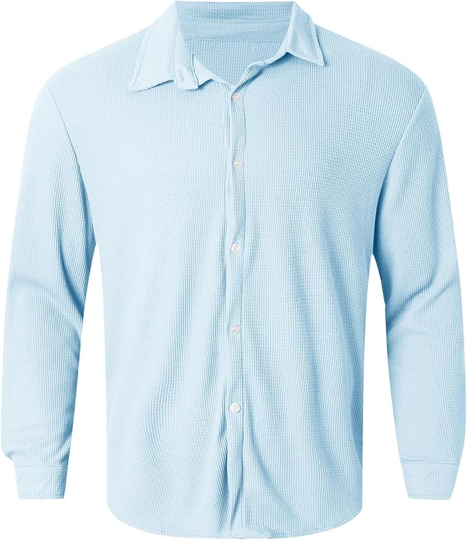 Men's Summer Casual Shirt | Lightweight, Long Sleeve