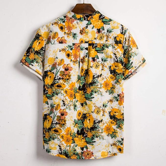 Men’s Floral Summer Shirt | Vintage, Short Sleeve