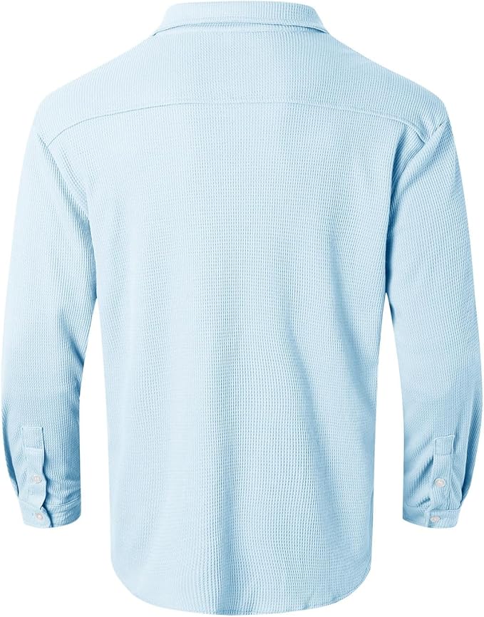 Men's Summer Casual Shirt | Lightweight, Long Sleeve