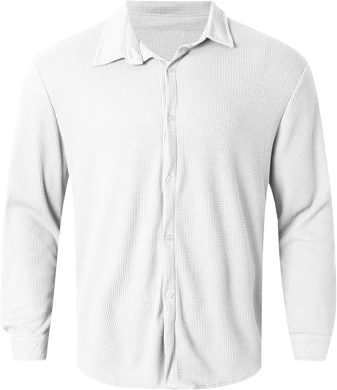 Men's Summer Casual Shirt | Lightweight, Long Sleeve