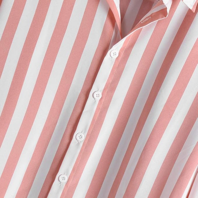 Men's Summer Striped Shirt | Checked, Long Sleeve