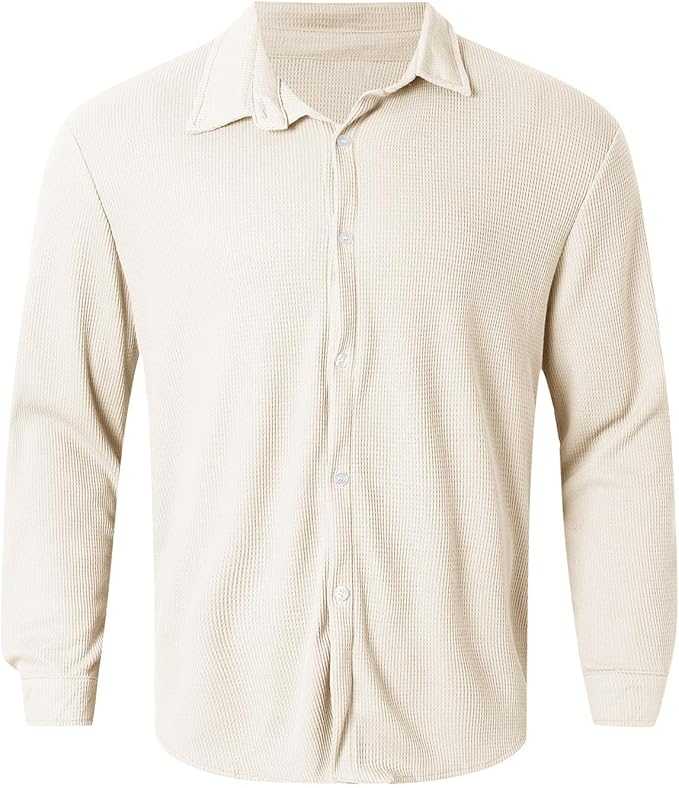 Men's Summer Casual Shirt | Lightweight, Long Sleeve