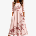 Rose Garden Charm Pocket Midi Dress