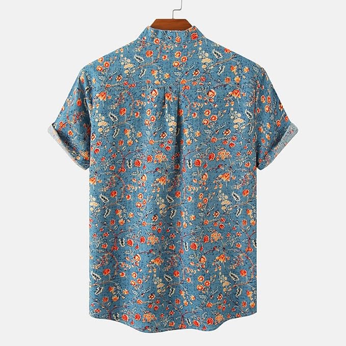Men’s Floral Summer Shirt | Vintage, Short Sleeve