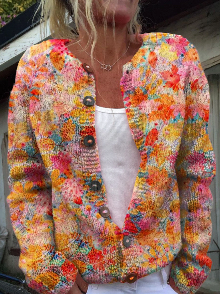 Vintage Knit Cardigan for Women