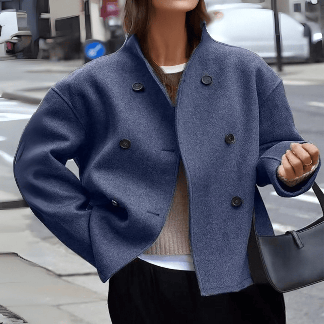 BINI™ - Cozy Long Sleeve Stand Collar Coat