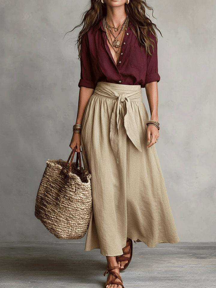 DAISY | Effortless Elegance Boho Skirt Set