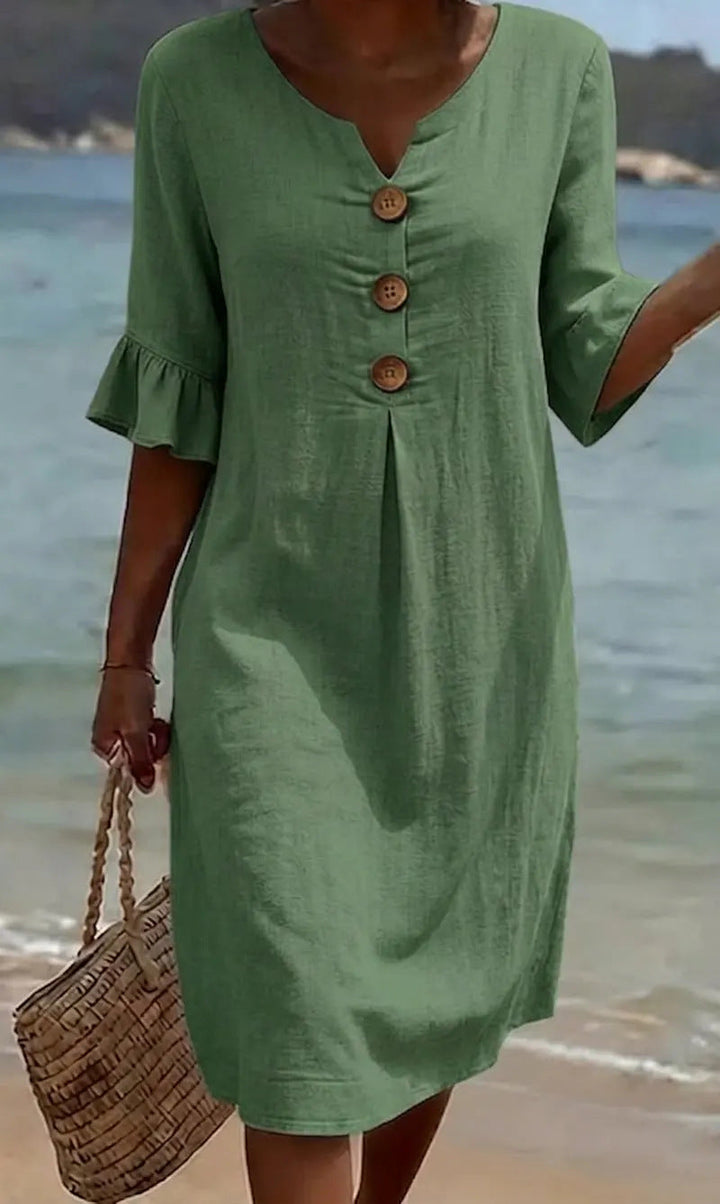 SIENNA | Women’s Everyday Solid Print Dress