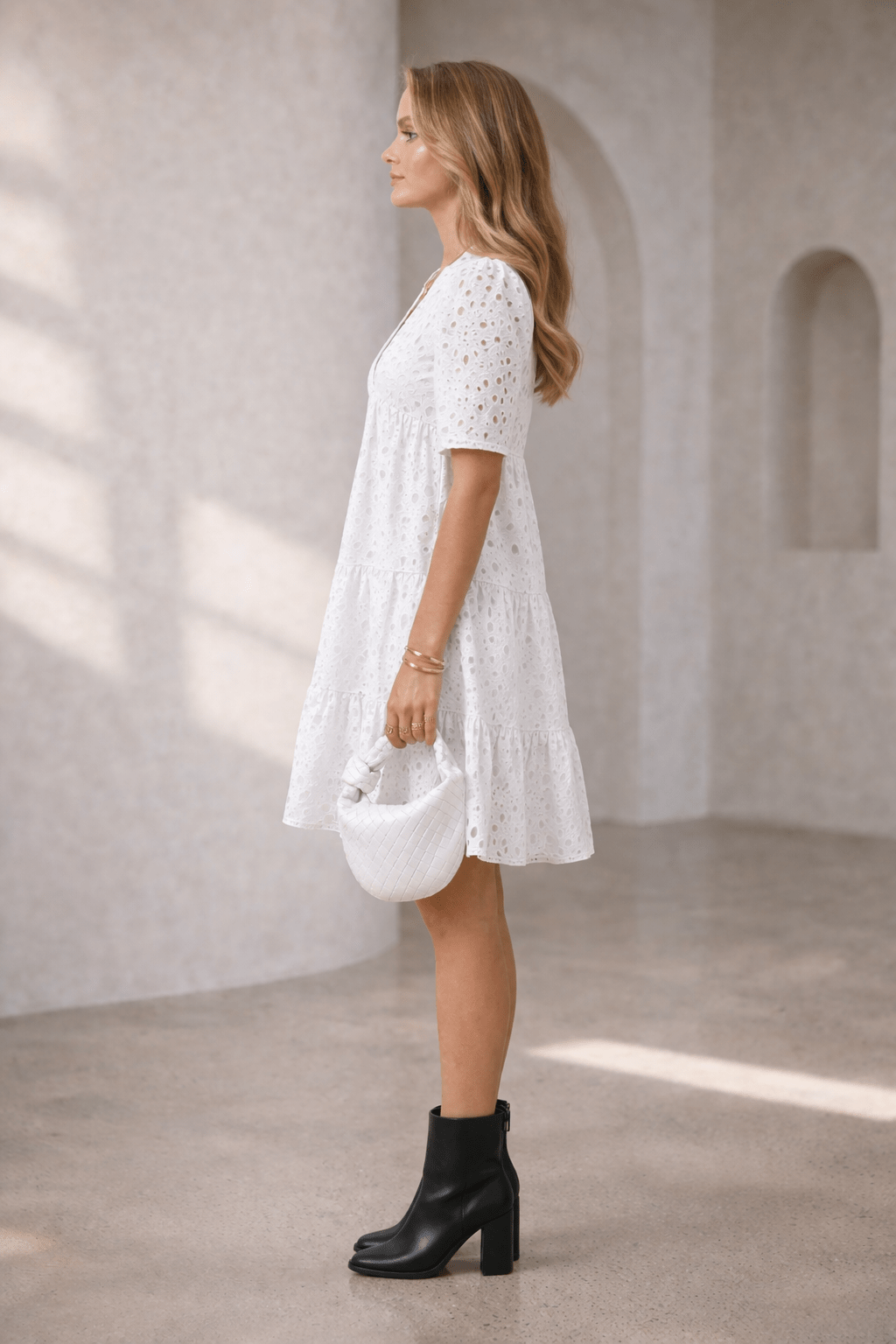 Isla | Broderie Mini Dress