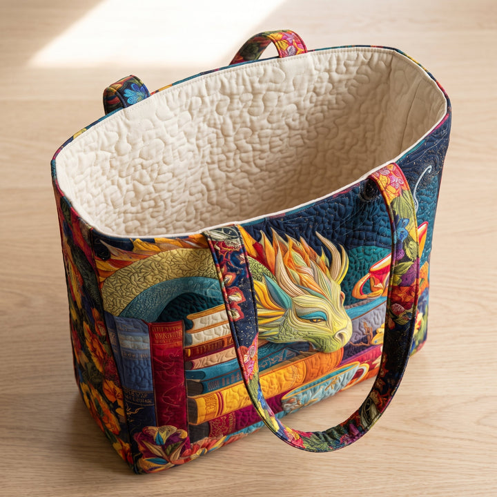 Artisan Bag - Dragon Reader with Books and Mugs